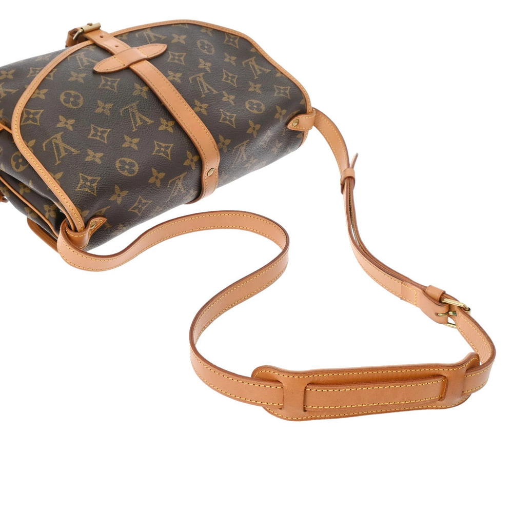 LOUIS VUITTON Monogram Saumur Brown Canvas Shoulder Bag - Picture 3 of 11